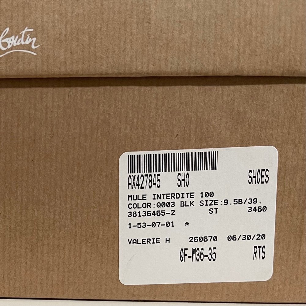 CHRISTIAN LOUBOUTIN MULES WORN ONCE SIZE 39.5 - Picture 2 of 16